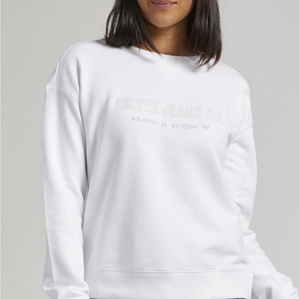 Silver Jeans Co. White Sweatshirt